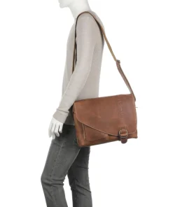 Hunter Medium Judd Kuriertasche Büffelleder tan