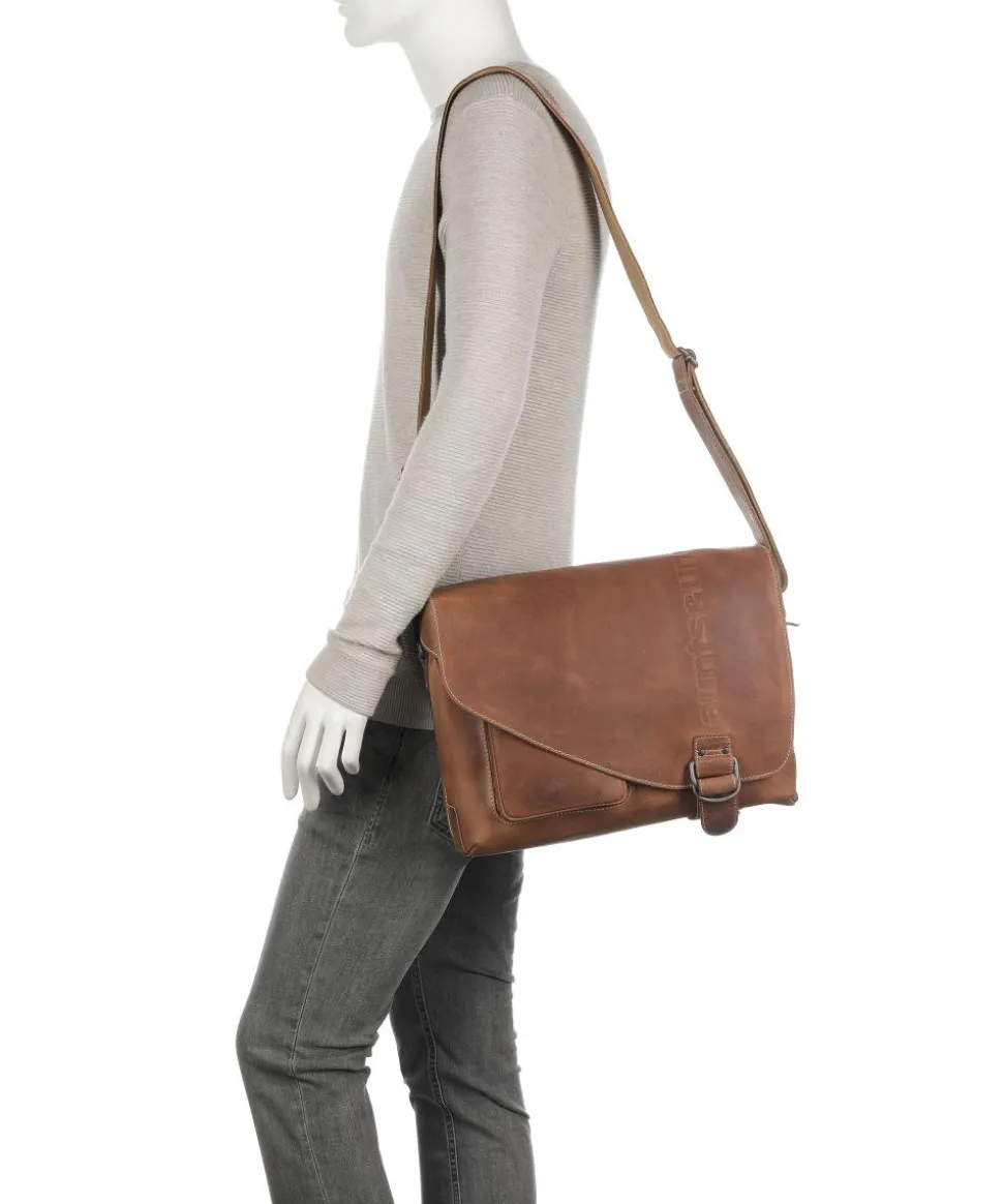 Hunter Medium Judd Kuriertasche Büffelleder tan