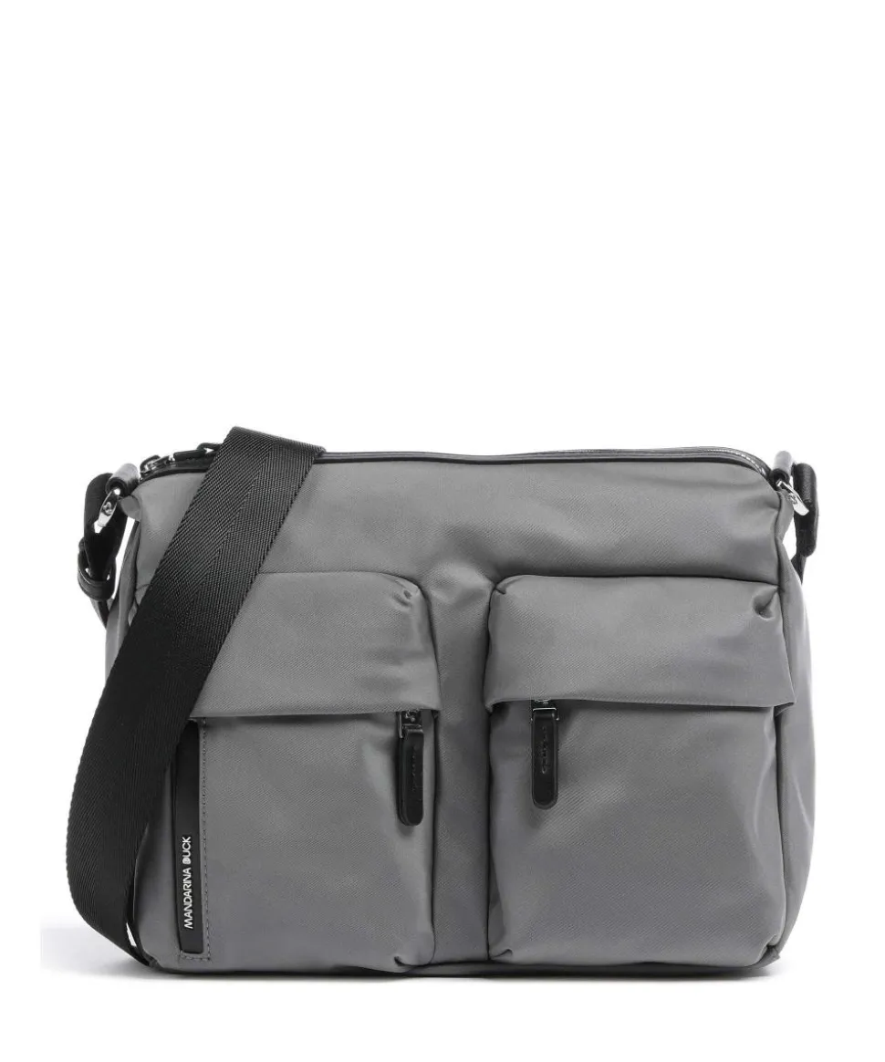 Hunter Schultertasche Nylon grau