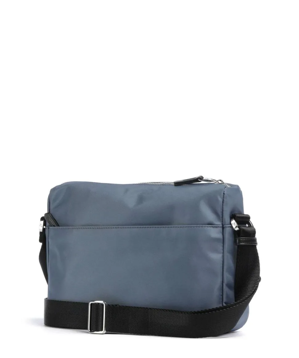Hunter Schultertasche Nylon blaugrau
