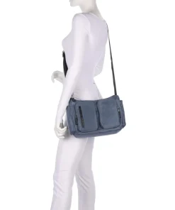 Hunter Umhängetasche Nylon blaugrau