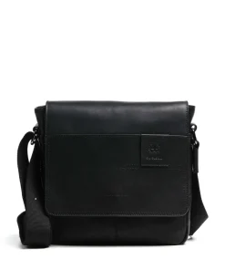 Hyde Kuriertasche Leder schwarz