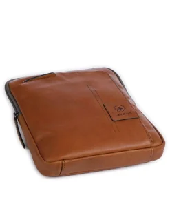 Hyde Park Brian Umhängetasche fein genarbtes Leder cognac