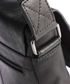 Hyde Park Umhängetasche Leder schwarz