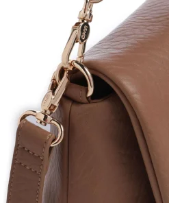 Icon M Schultertasche Lederimitat braun