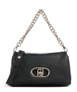 Icon M Schultertasche Lederimitat schwarz