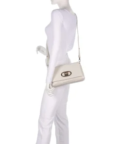 Icon M Schultertasche Lederimitat elfenbein