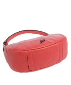 Icon Maite Schultertasche genarbtes Kalbsleder rot