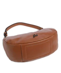 Icon Maite Schultertasche genarbtes Kalbsleder braun