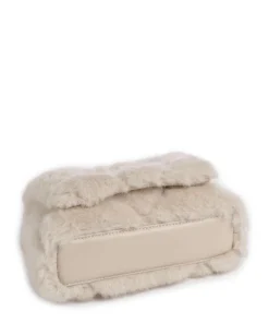 Icon S Schultertasche Kunstfell beige