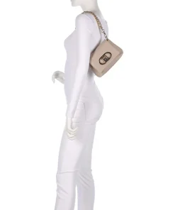 Icon S Schultertasche Lederimitat beige