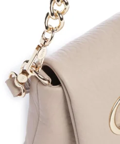 Icon S Schultertasche Lederimitat beige