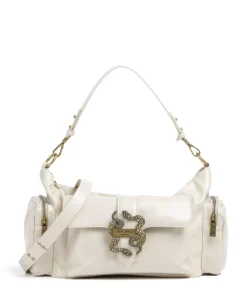 Iconic Snakes Pockets Schultertasche Lederimitat creme