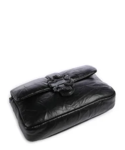 Iconic Snakes Puffy Schultertasche Lederimitat schwarz