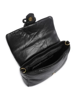 Iconic Snakes Puffy Schultertasche Lederimitat schwarz