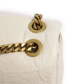 Iconic Snakes Puffy Schultertasche Lederimitat creme