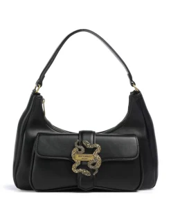 Iconic Snakes Schultertasche Lederimitat schwarz