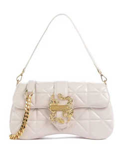 Iconic Snakes Schultertasche Lederimitat creme