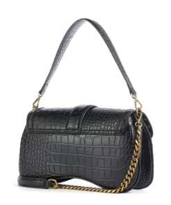 Iconic Snakes Schultertasche Lederimitat schwarz