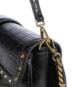 Iconic Snakes Schultertasche Lederimitat schwarz