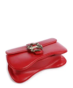 Iconic Snakes Schultertasche Lederimitat rot