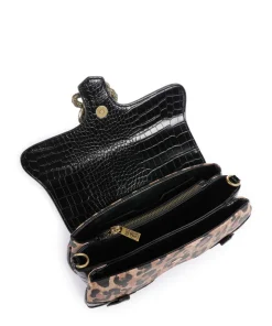 Iconic Snakes Schultertasche Lederimitat schwarz