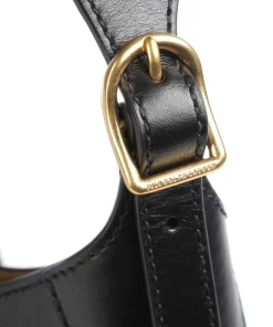 ID Collection Medium Beuteltasche fein genarbtes Rindsleder schwarz