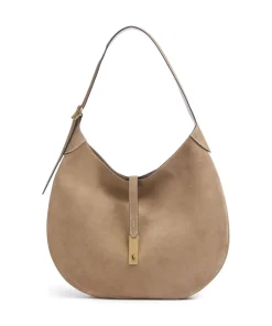 ID Collection Medium Beuteltasche aufgerautes Leder beige