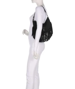 ID Collection Small Beuteltasche aufgerautes Rindsleder schwarz