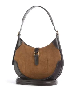 ID Collection Small Beuteltasche fein genarbtes Rindsleder, aufgerautes Rindsleder hellbraun