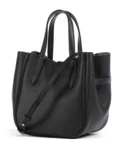 ID Collection Small Handtasche genarbtes Rindsleder schwarz