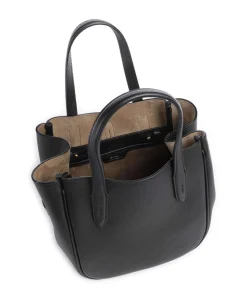 ID Collection Small Handtasche genarbtes Rindsleder schwarz