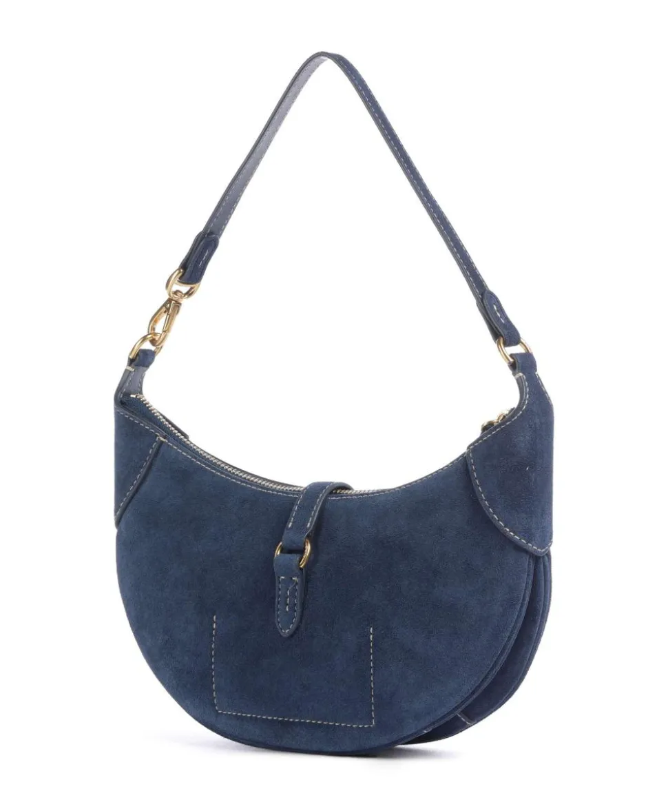 ID Collection Small Schultertasche aufgerautes Rindsleder dunkelblau