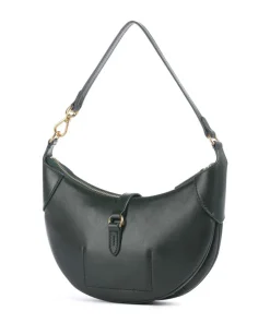 ID Collection Small Schultertasche fein genarbtes Rindsleder dunkelgrün