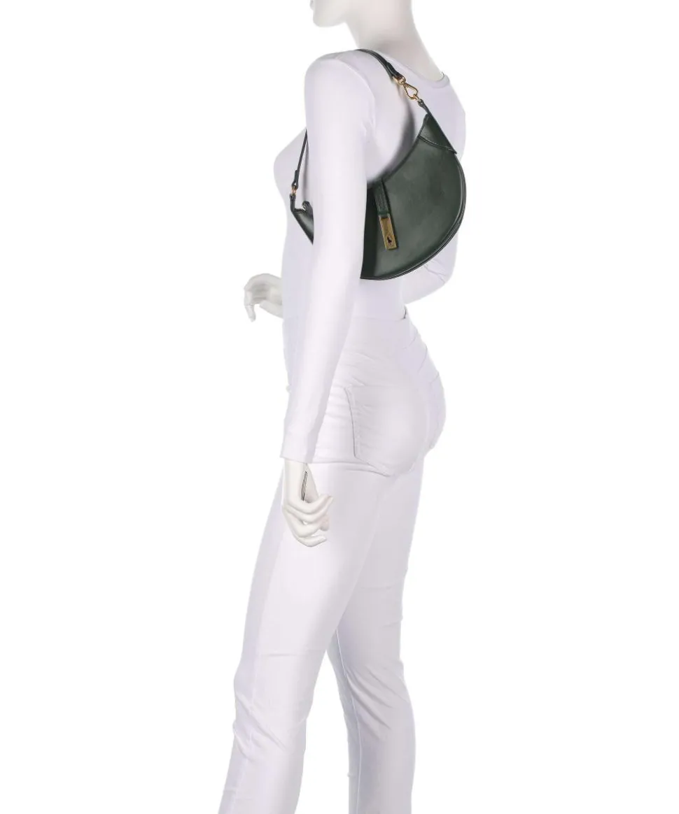 ID Collection Small Schultertasche fein genarbtes Rindsleder dunkelgrün