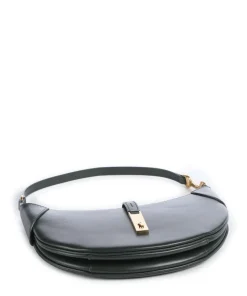 ID Collection Small Schultertasche fein genarbtes Rindsleder dunkelgrün