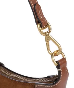 ID Collection Small Schultertasche aufgerautes Rindsleder braun