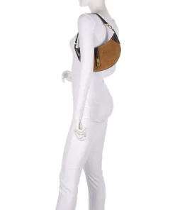 ID Collection Small Schultertasche aufgerautes Rindsleder dunkelbraun