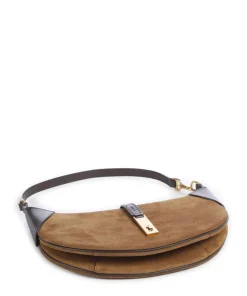 ID Collection Small Schultertasche aufgerautes Rindsleder dunkelbraun