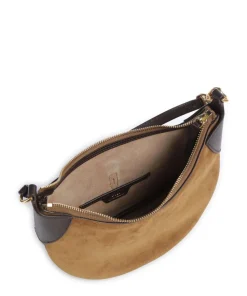 ID Collection Small Schultertasche aufgerautes Rindsleder dunkelbraun