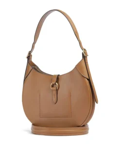 ID Collection Small Schultertasche fein genarbtes Rindsleder hellbraun