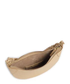 ID Collection Small Schultertasche genarbtes Rindsleder beige