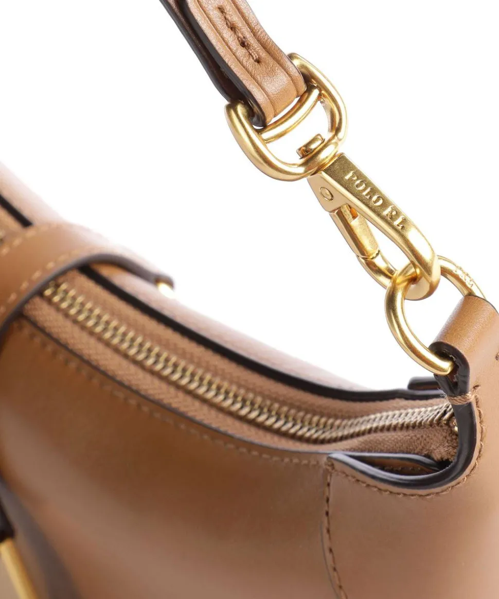 ID Collection Small Schultertasche fein genarbtes Rindsleder tan