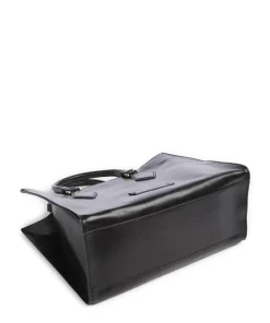 Ida Handtasche fein genarbtes Rindsleder schwarz