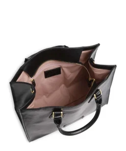 Ida Handtasche fein genarbtes Rindsleder schwarz