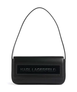 Ikon K Medium Schultertasche Lederimitat schwarz