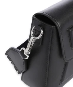 Ikon K Umhängetasche fein genarbtes Rindsleder schwarz