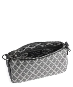 Ikon Umhängetasche Lederimitat schwarz