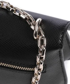 Ilia Schultertasche Lederimitat schwarz