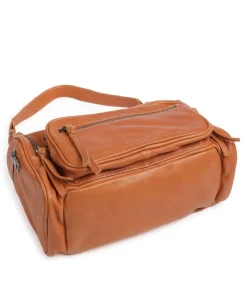 In my Pocket Schultertasche weiches Rindsleder hellbraun